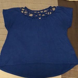 Xhilaration Flowy Blue Shirt XS